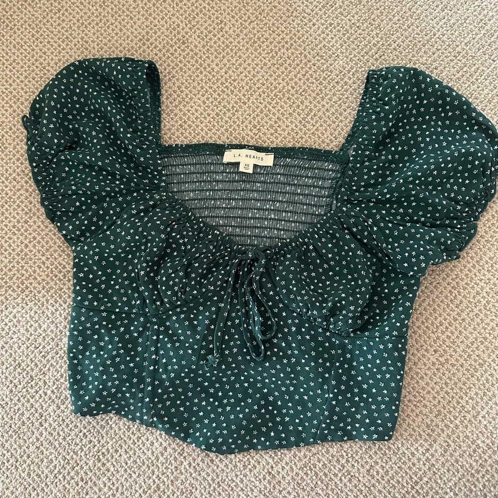 LA Hearts and PacSun Tie Front Blouse